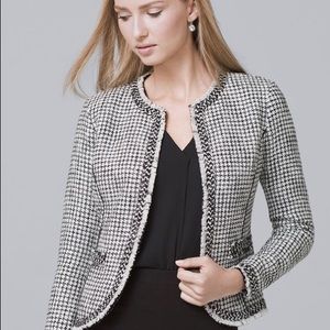 NWT White House Black Market Tweed Jacket - LG